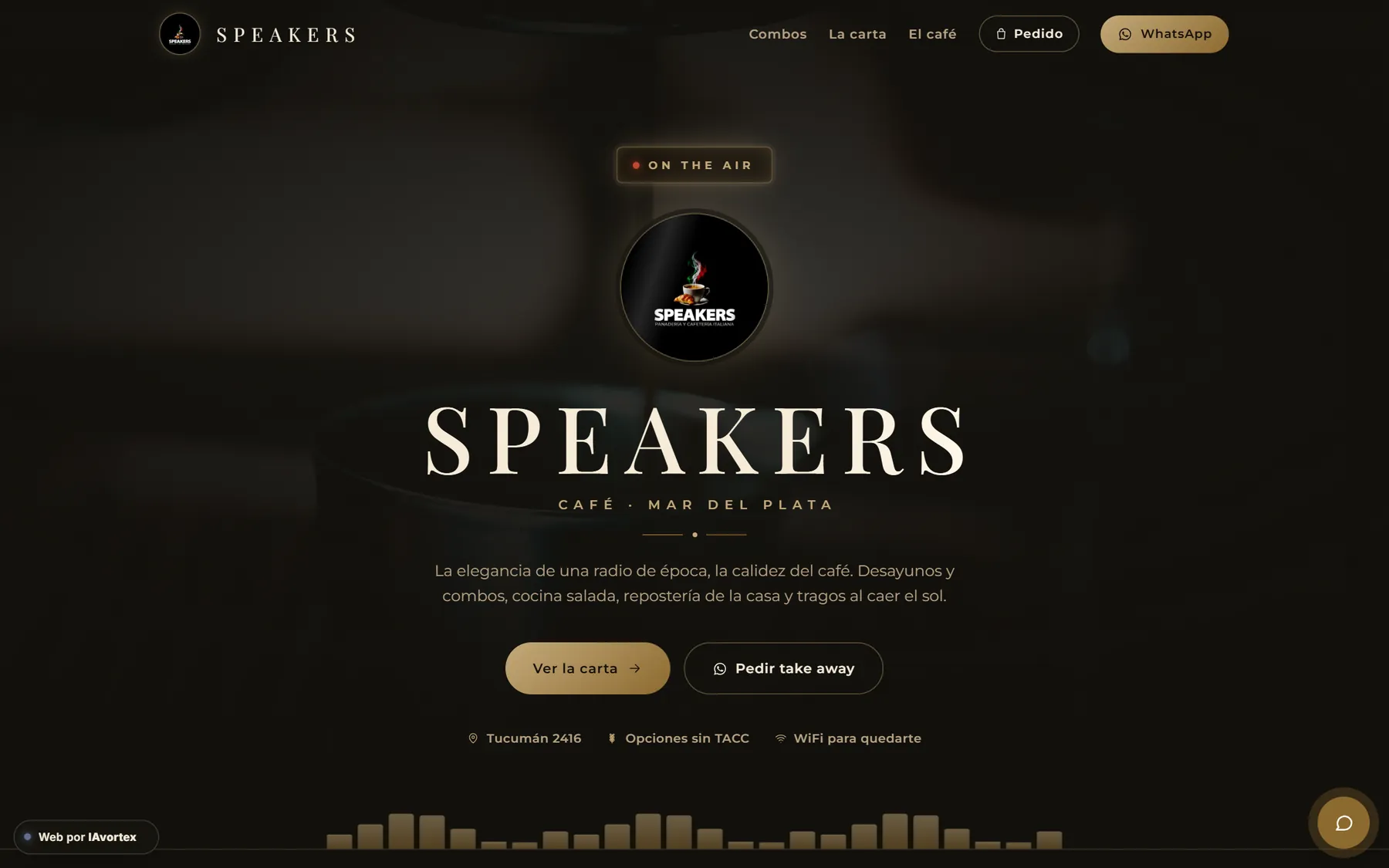 Sitio de Speakers Café