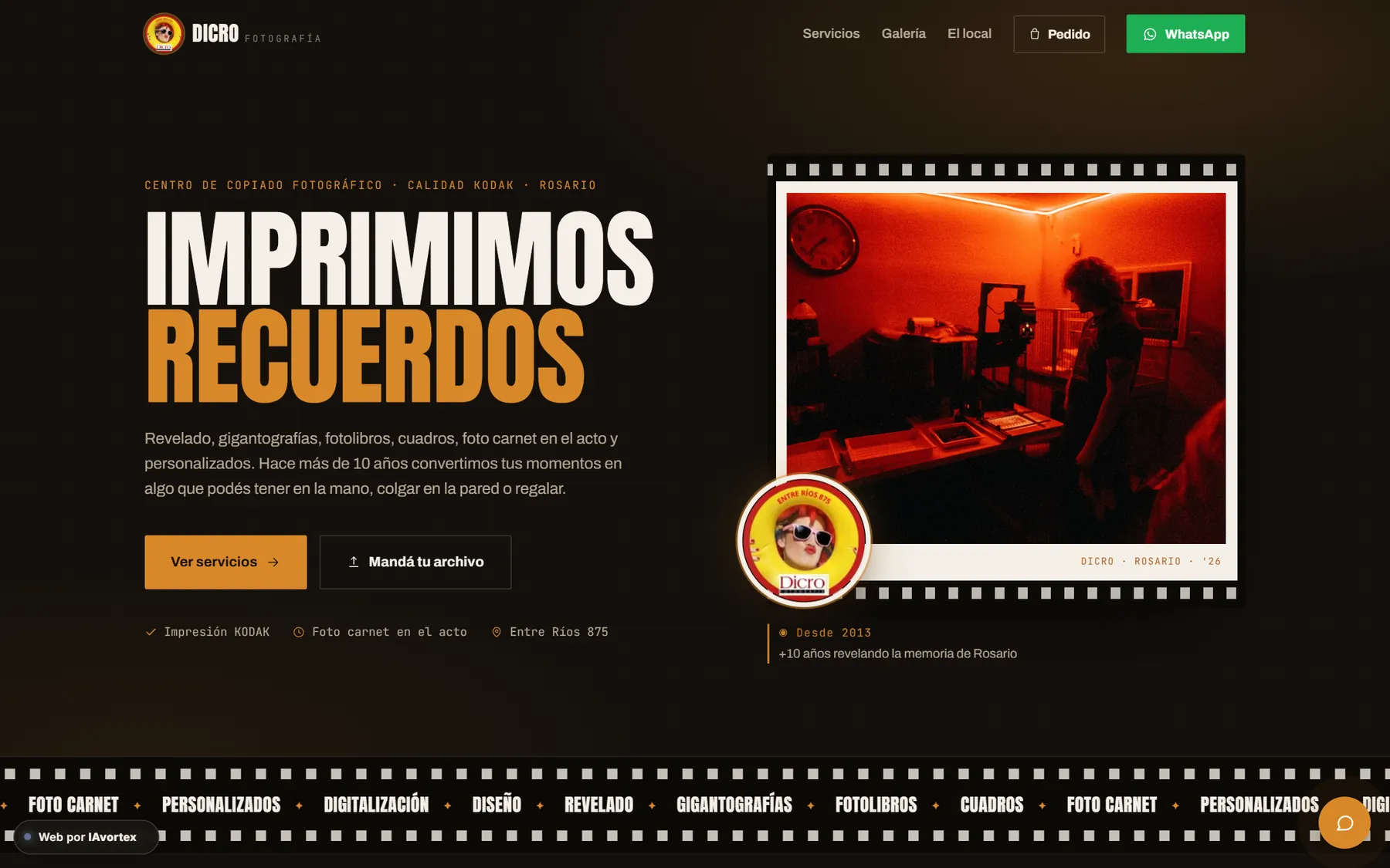 Sitio de DICRO Fotografía